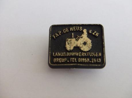 Tractor P De Heus landbouwwerktuigen- tractoren Greup zwart